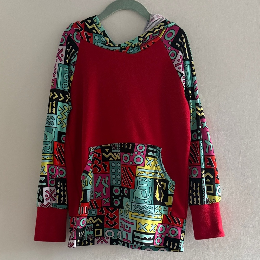 Kids Colorful Geometric Pattern Hoodie